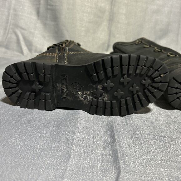 Women’s Timberland Boots Size US size 8 Knee High Ring Details Leather Gold - Picture 8 of 16